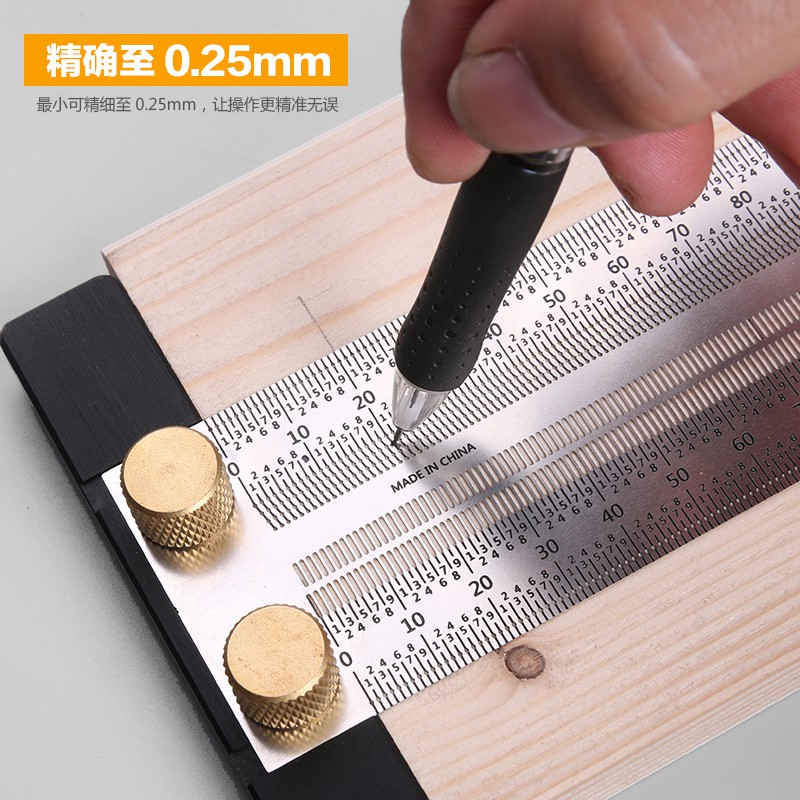 

Penggaris presisi T-rule T-square marking ruler fine woodworking