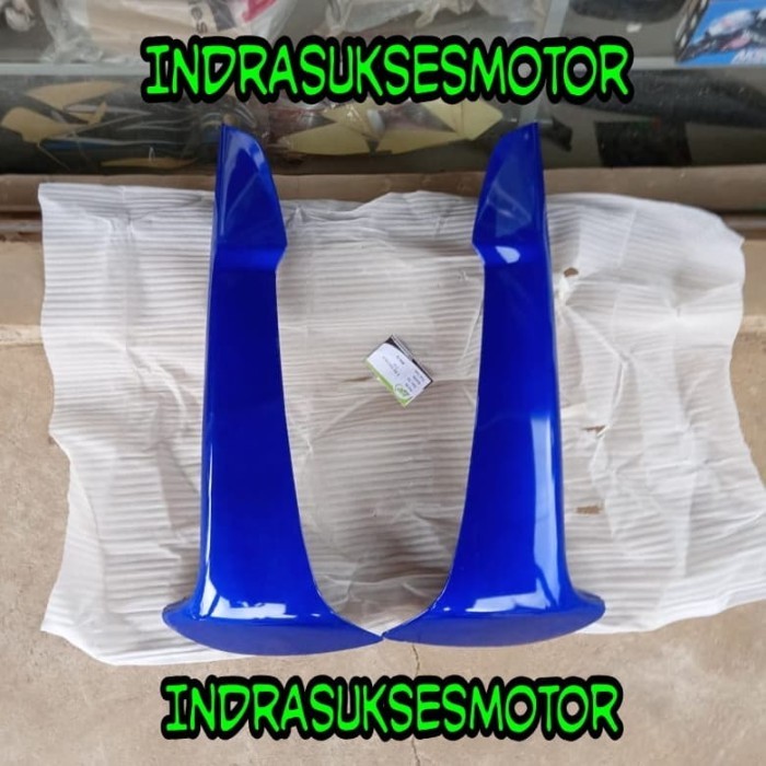 sayap body depan bagian luar motor supra fit new warna biru
