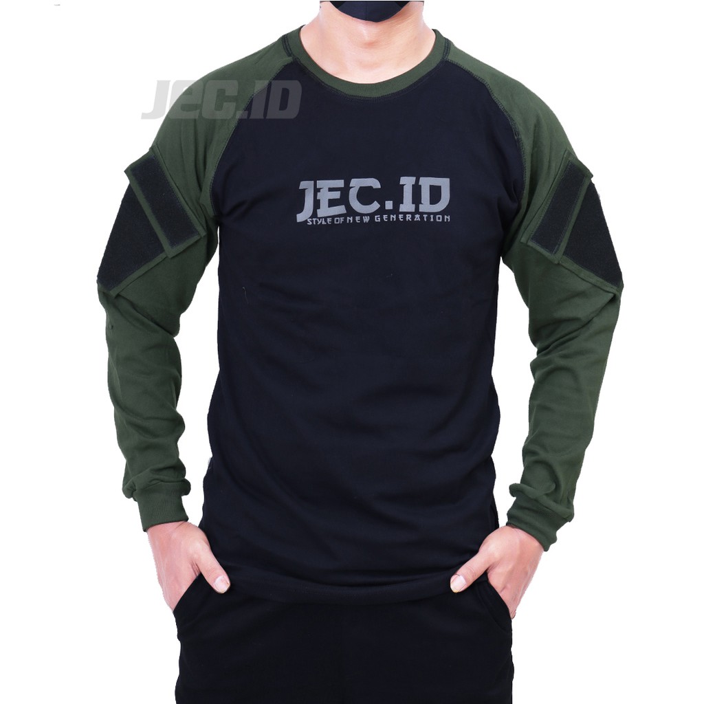 JEC ID Kaos Army Reglan Tactical Lengan Panjang Distro Premium