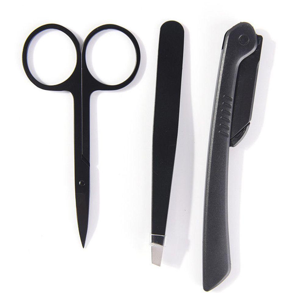 TOP Gunting Makeup Bulat Titik Kepala Lengkung Pedicure Alis clipper Trimming Hair Remove Tools