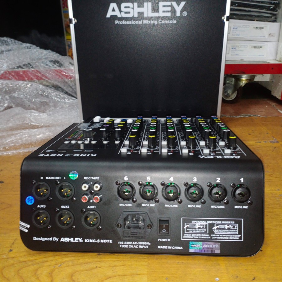 MIXER AUDIO ASHLEY KING6 NOTE/KING 6NOTE 6CH USB- BLUETOOTH- SOUNDCARD