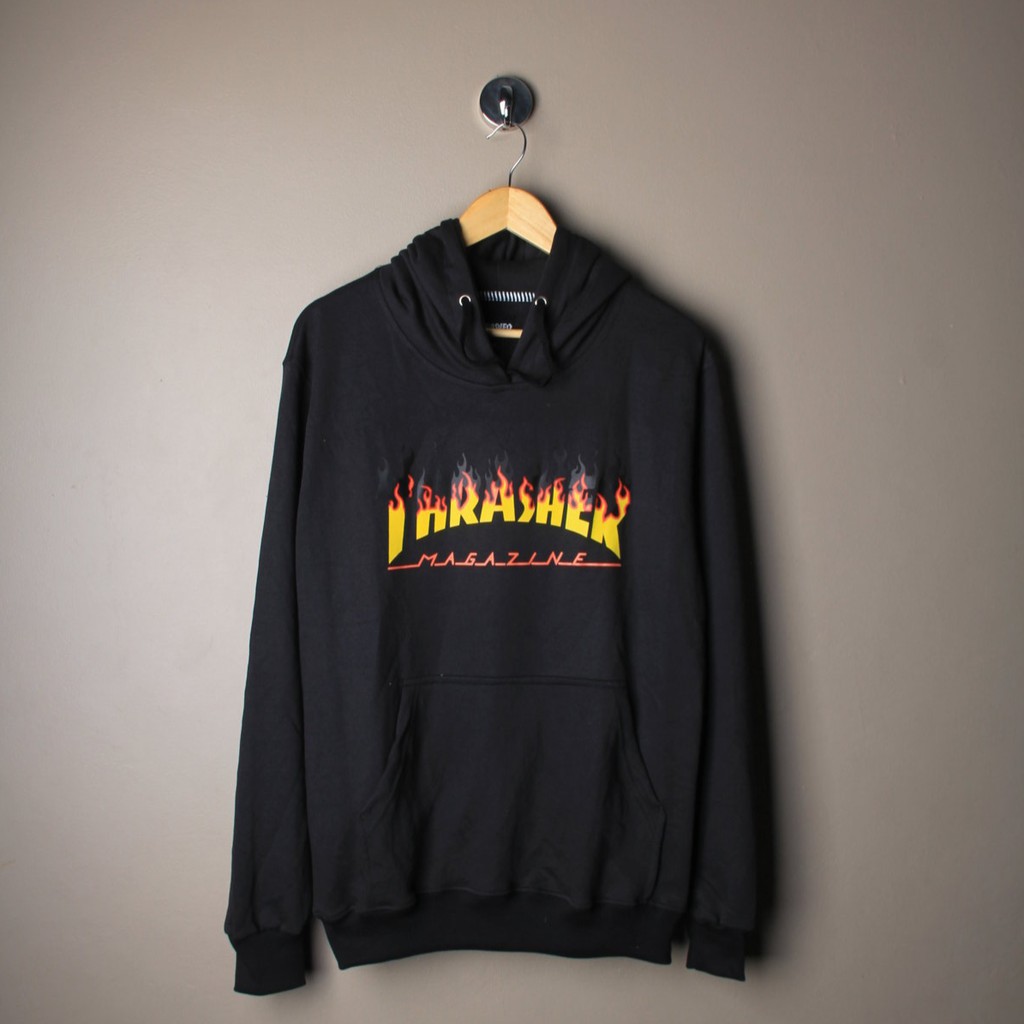 HOODIE JAKET THRASHER MAGAZINE BBQ IREN IND
