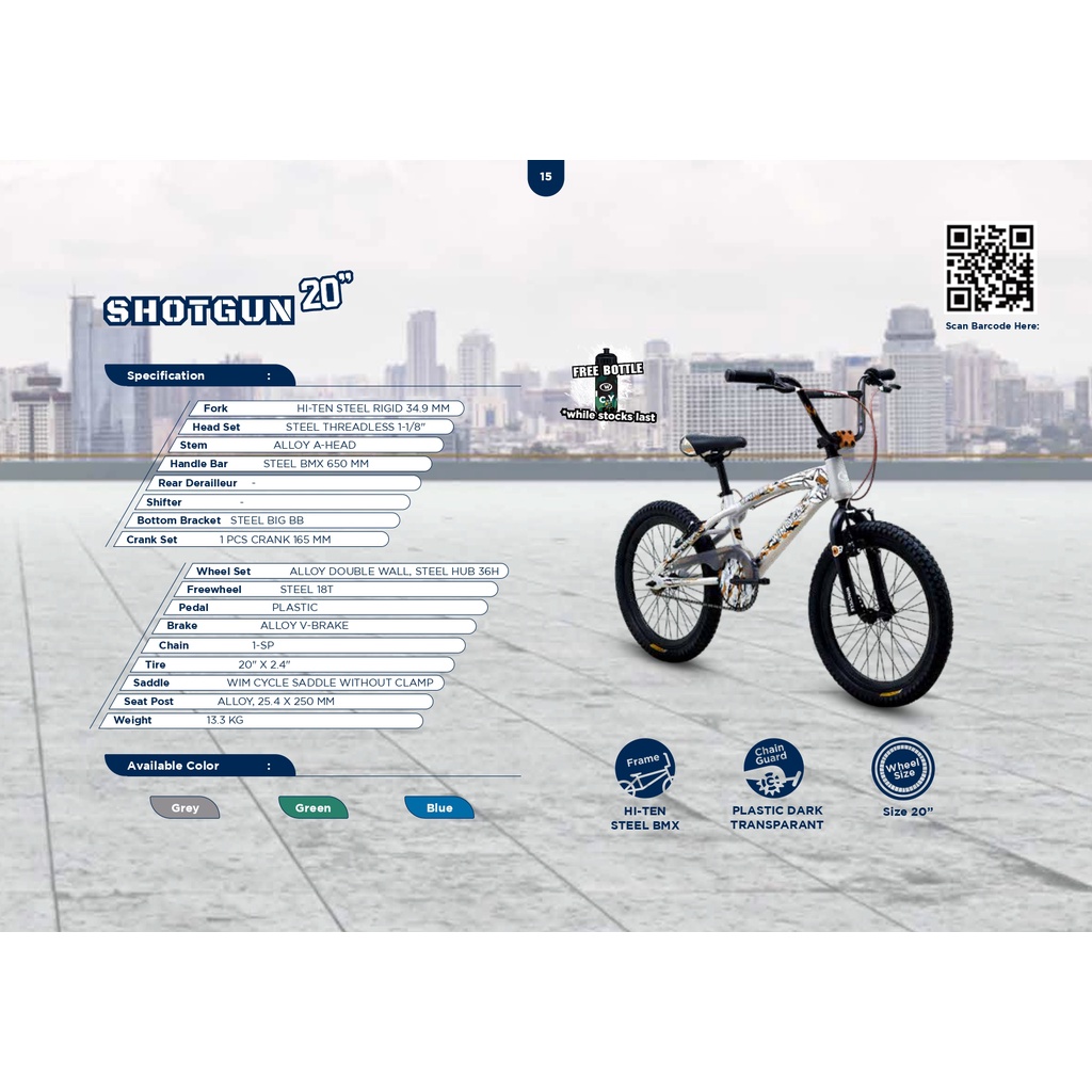 Sepeda BMX 20 Inch Wim Cycle Shotgun