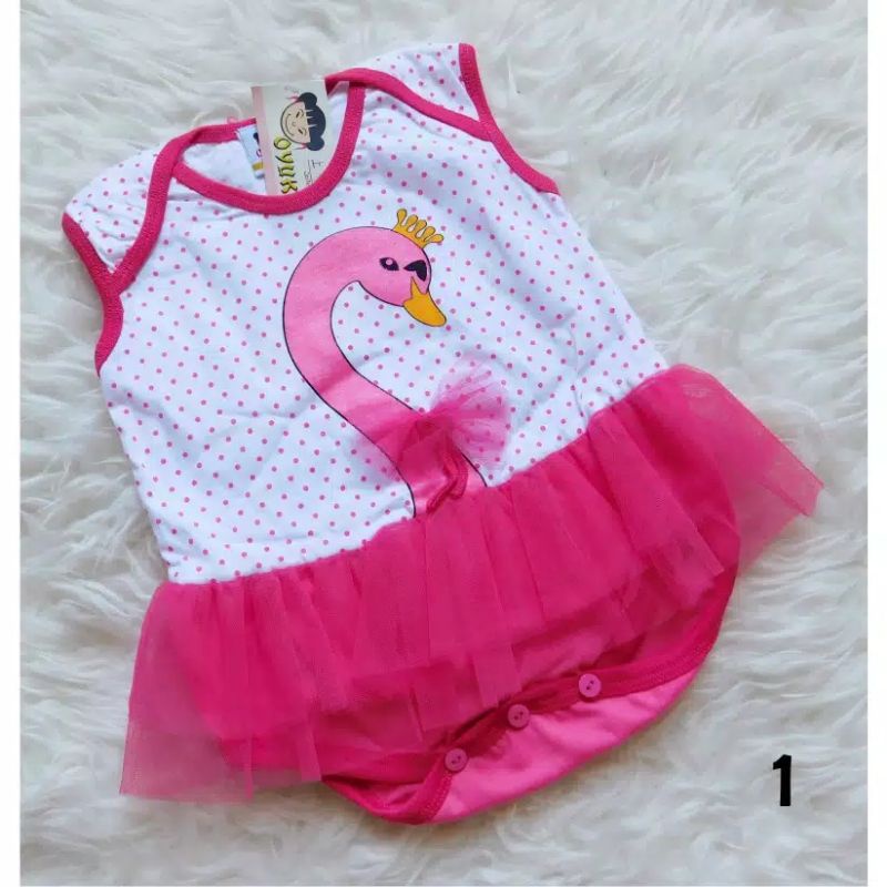SNI Jumper jumsuit kancing baju rok tutu pita bayi OYUKI