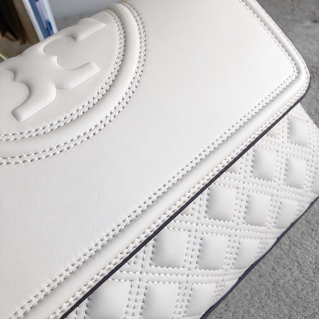 (SameDay Grab)  2 Size Original tb New style Fleming 75576 76997 sheepskin material new shoulder bag chain bag