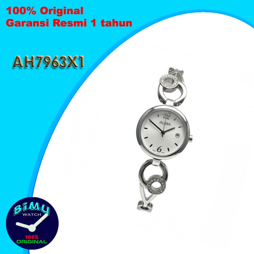 Alba Ladies AH7963X1 Quartz White Dial - Jam Tangan Wanita AH7963