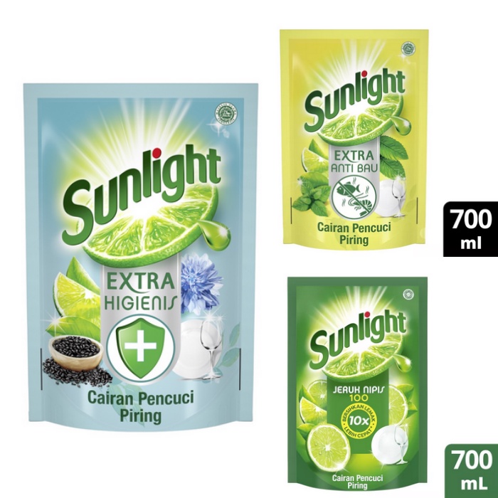 Sunlight Sabun Cuci Piring Refill 650ml/700ml