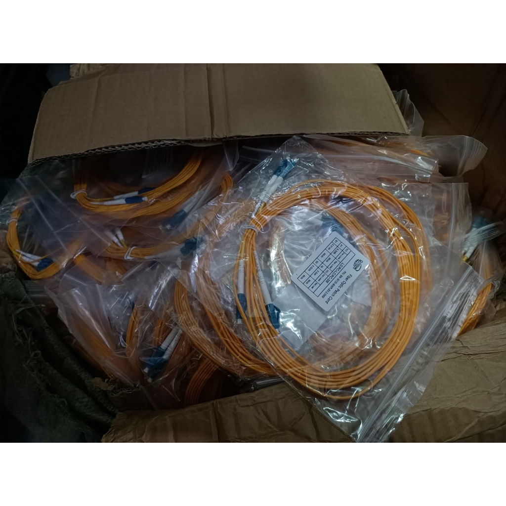 KABEL PATCH CORD FIBER OPTIC SINGLE MODE LC/PC TO LC/PC SIMPLEX 3METER 2.0MM