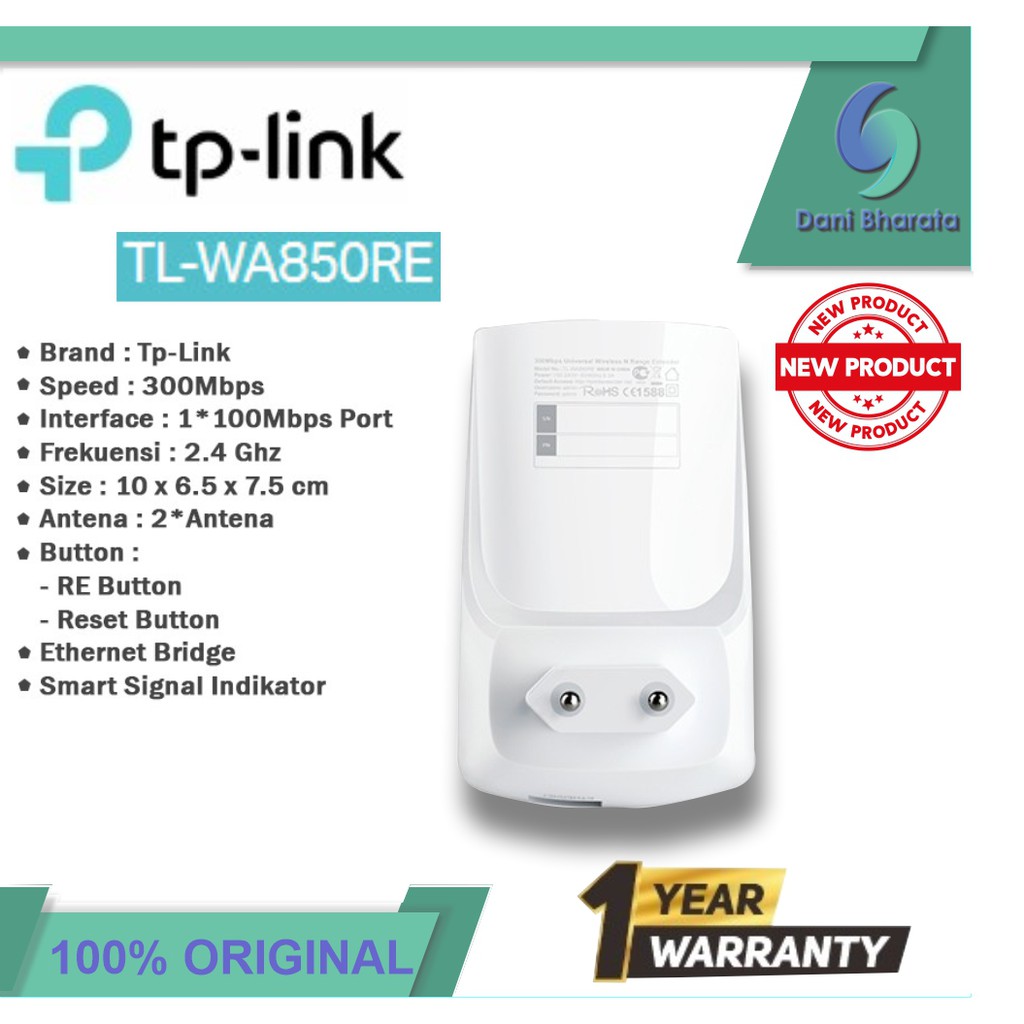 TP-LINK TL-WA850RE 300Mbps Wi-Fi Range Extender - White wifi extender