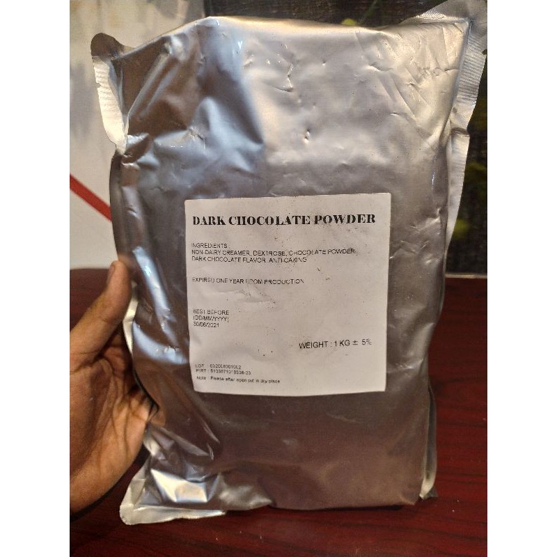 

DARK CHOCOLATE IMPORT 1KG/ SERBUK MINUMAN DARK CHOCOLATE IMPORT 1KG