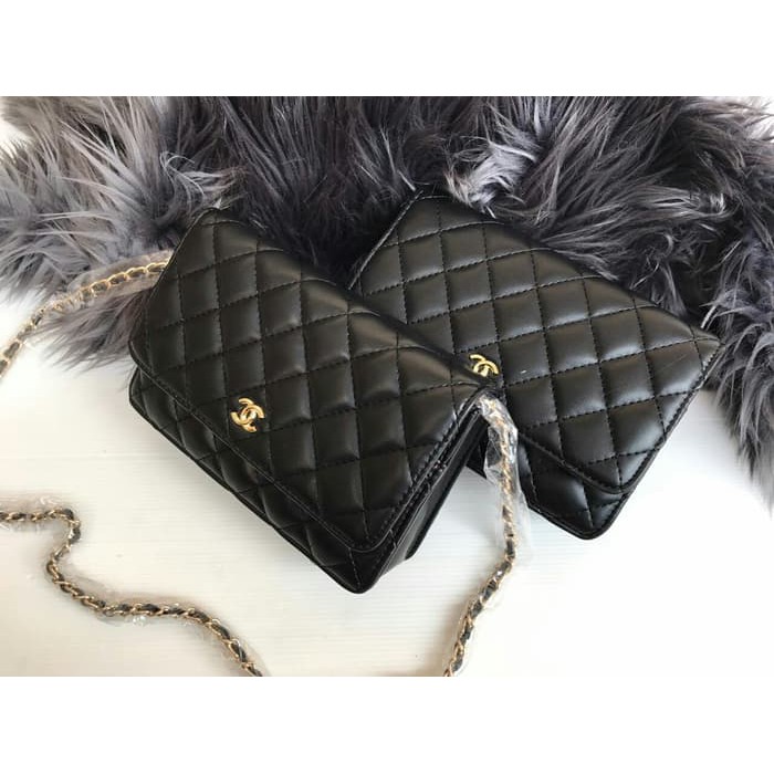 CHANEL WOC CAVIAR/LAMSKIN SLEMPANG MINI 18*13*6 SEMPREM