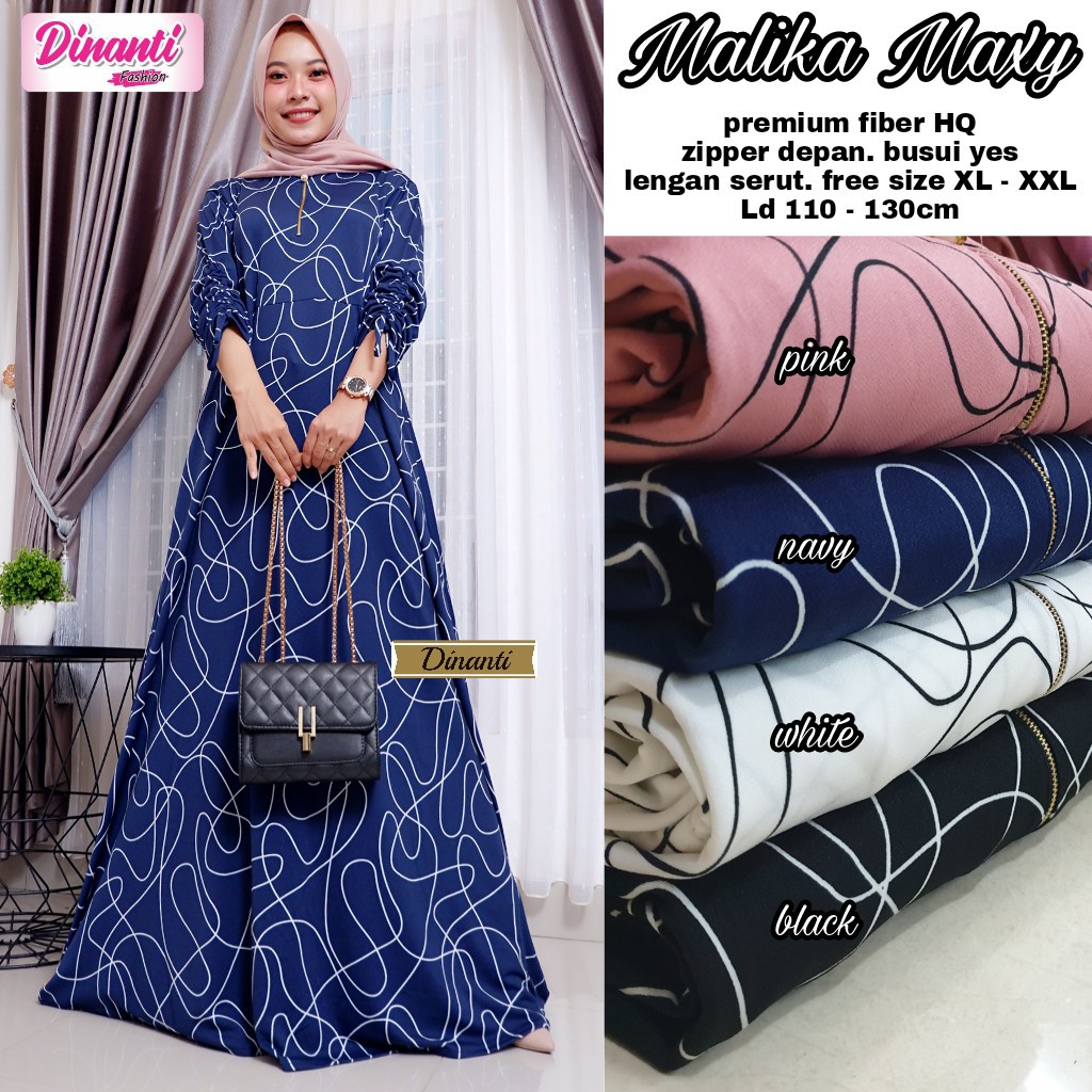 ORI TUNIK HIJAB - MALIKA MAXI NAVY