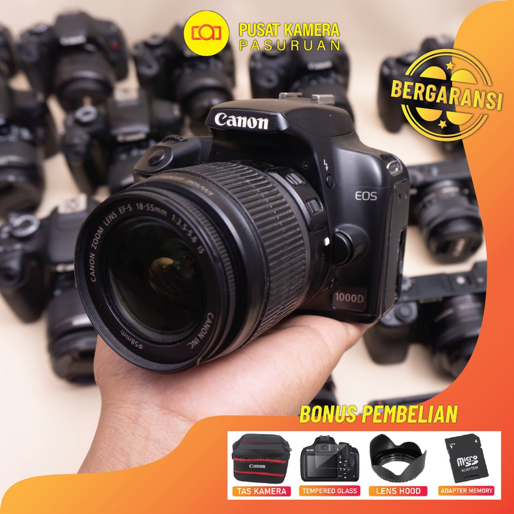Kamera Canon 1000D Kit Murah Bergaransi -  bukan 500D 1100D 1200D Bekas Second