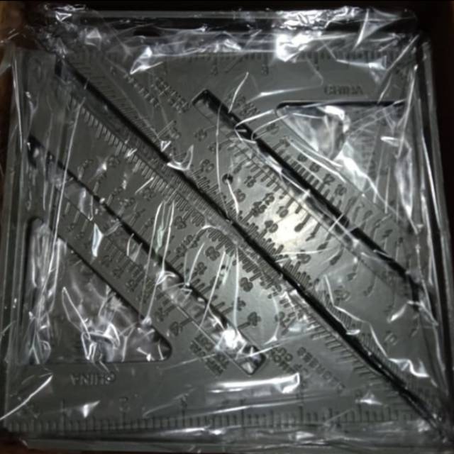 

SPEED SQUARE 7 INCH WOODWORKING / PENGGARIS SEGITIGA ALUMUNIUM