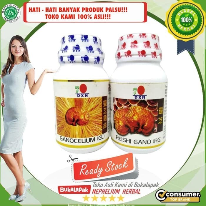 Kesehatan - Daxen Ganoderma Dxn Rg Gl 90 Kapsul Suplemen Kesehatan Tubuh Obat