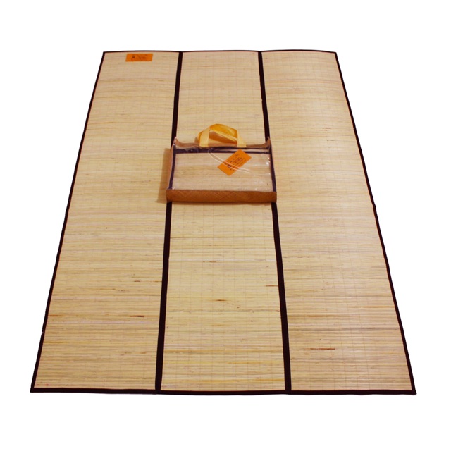 176cm x 250cm Tikar Rotan Saburina + tas, Tikar Lampit rotan lipat