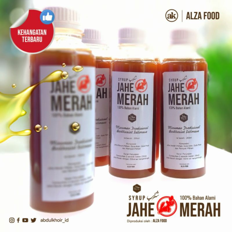 sirup jahe merah 250ml