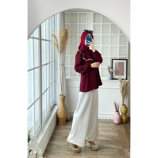 ATASAN CRINKLE YUKI BLOUSE ATASAN CRINKLE ALL SIZE BUSUI MUSLIM