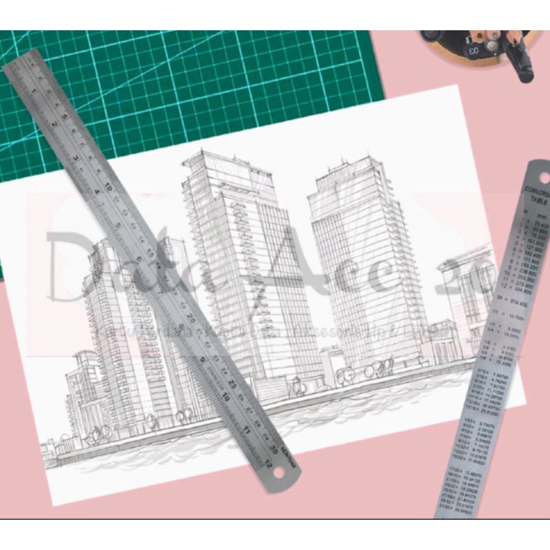 

Penggaris 30CM / 30 CM Besi Stainless