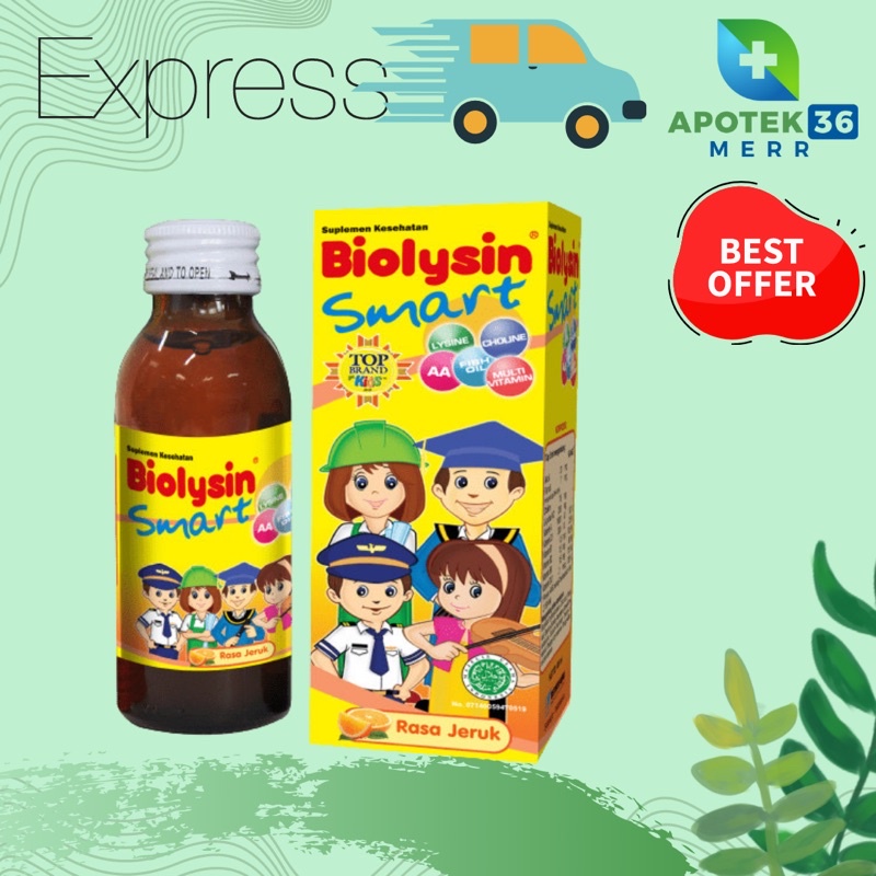 BIOLYSIN SMART JERUK SYRUP 60 ML, 100 ML