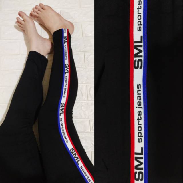 Celana Legging Import List SML Sports Jeans Fashion Celana Legging Import List SML Sports Jeans Fashion