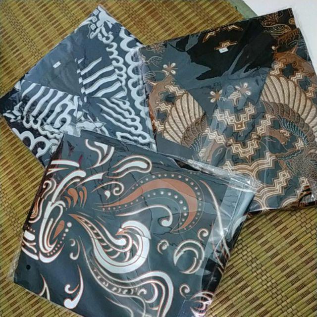 ( 1kg=5pcs) Kemeja Batik Lengan Pendek Batik Parang Peksi  Batik Solo Seragam Batik Kerja