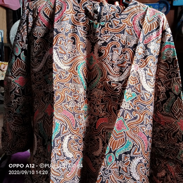 Batik Dolby Dolbi Dobby Doby Tenun Sutra Tulis Katun Atbm Baron Atasan Batik Wanita Sogan Srg308