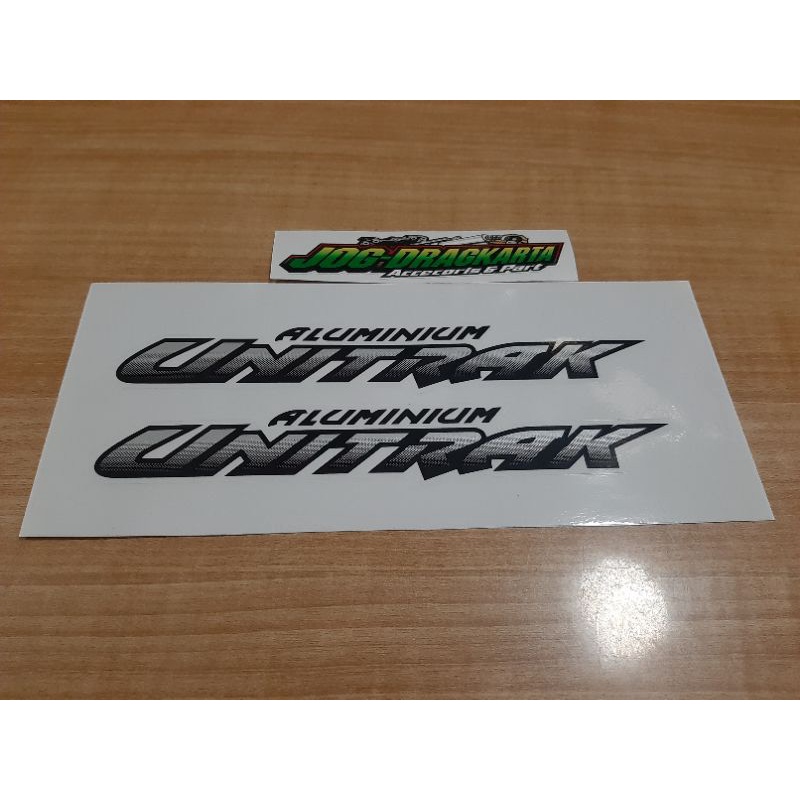 STICKER STIKER ARM ALUMUNIUM UNITRACK ARM NINJA R NINJA SS DAN NINJA RR KHUSUS ARM UNITRAK MADE IN T