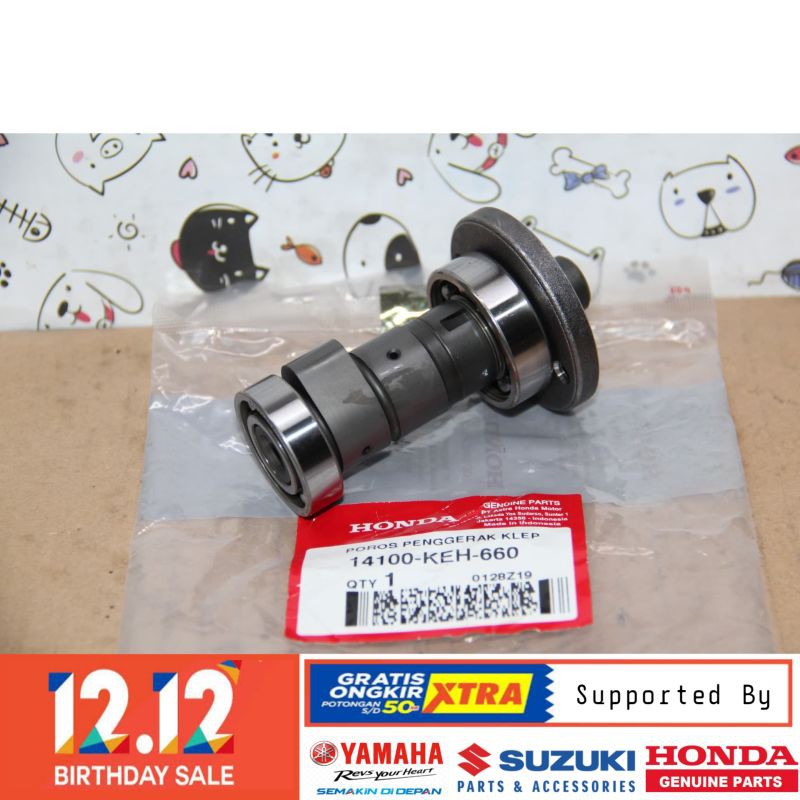 DIJAMIN ASLI NOKEN AS CAMSHAFT HONDA GL PRO MAX NEOTECH MEGA PRO PRIMUS ORIGINAL BERKUALITAS