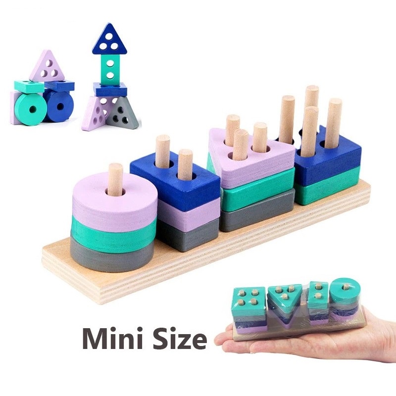 Matching Shape Mainan Kayu Mainan Balita Wooden Toys Mainan Kayu Mainan Anak 2 Tahun Puzzle Kayu