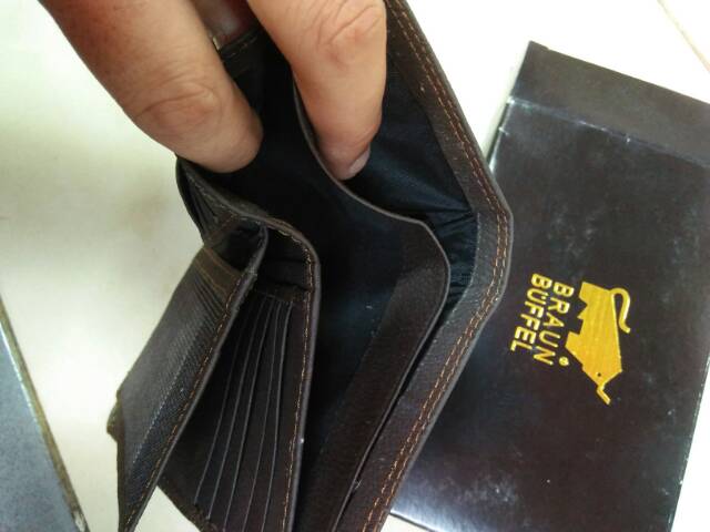 Dompet 3/4 kulit asli braunbuffel