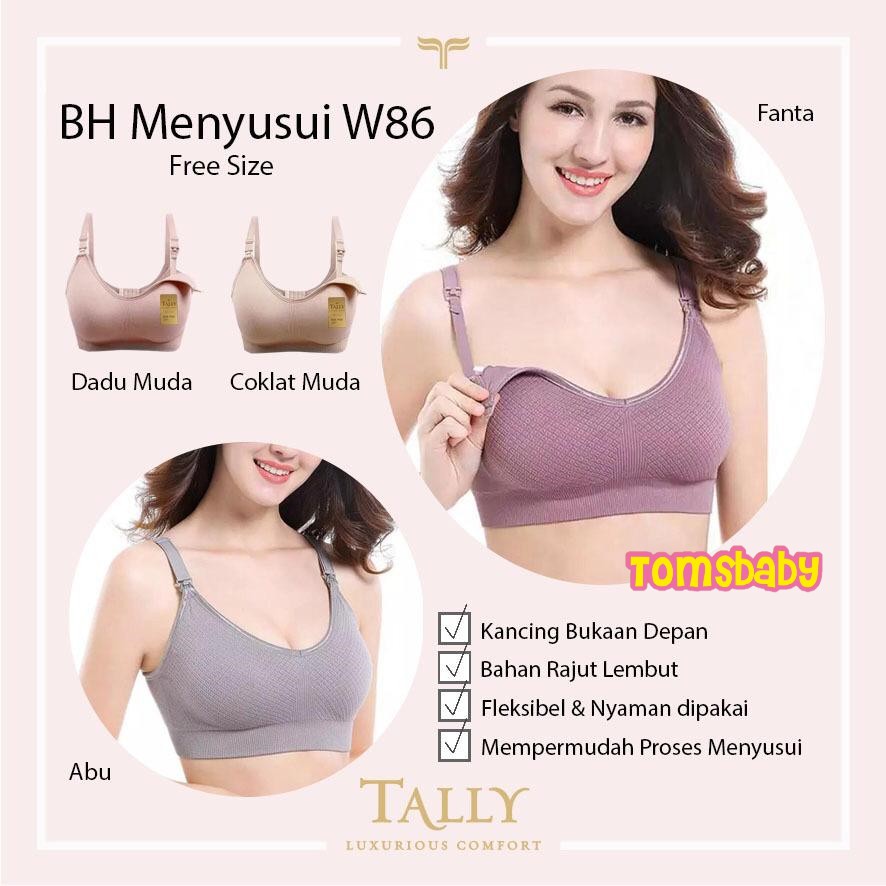 TALLY 1pcs Bra Menyusui Bahan Rajut W86