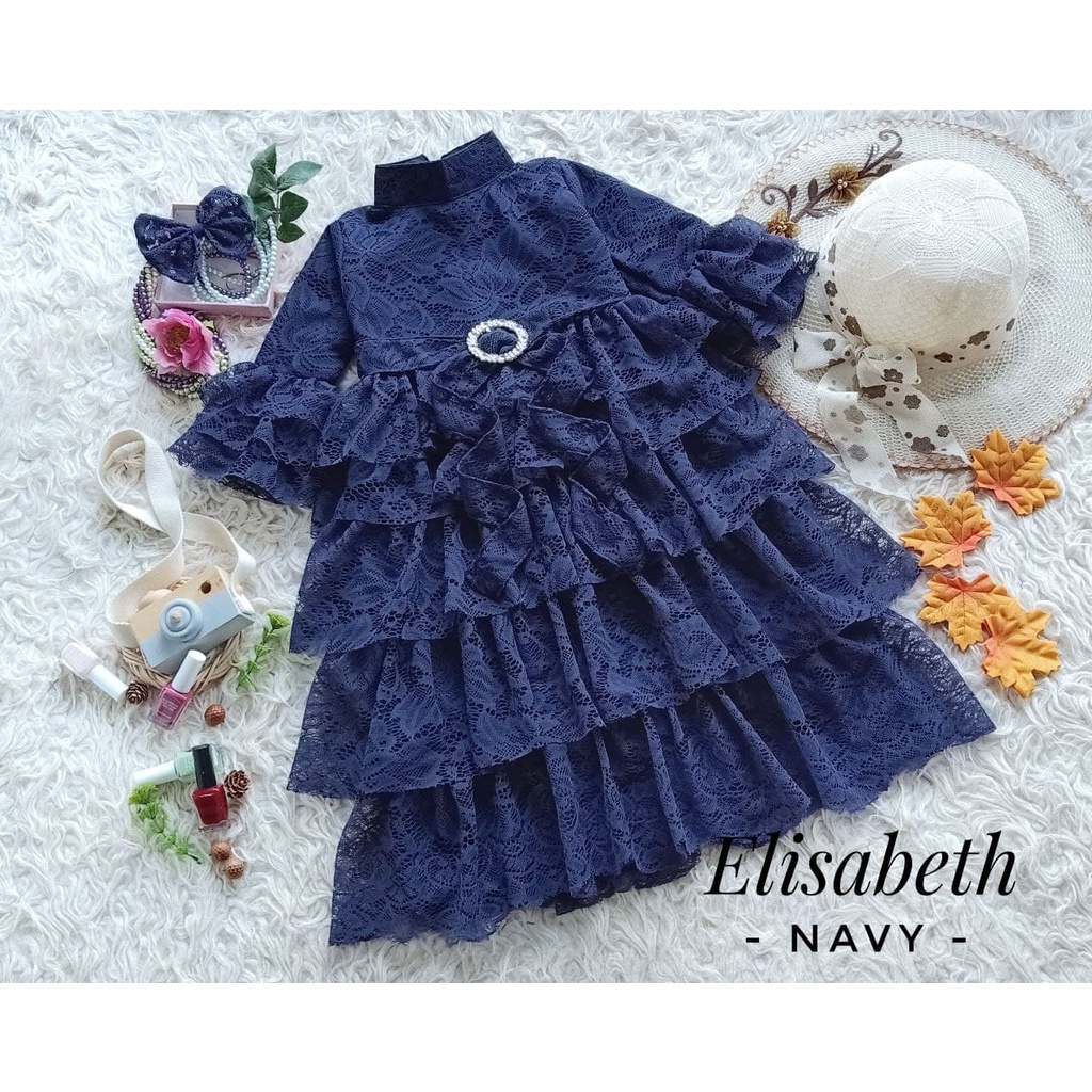 Gaun Bridesmaid| GAUN ELISABETH | BAJUNIK | BAJUANAKUNIK | AZZAFRAN/Dress Terbaru Elisabeth Warna Na