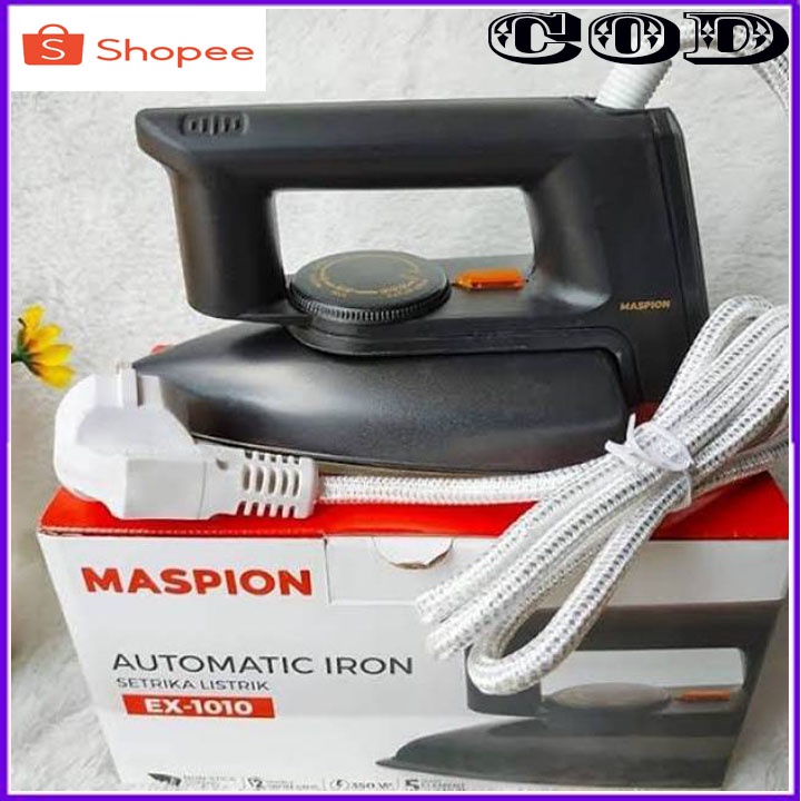 PROMO Maspion Setrika EX-1010 - Hitam super awet BERGARANSI RESMI