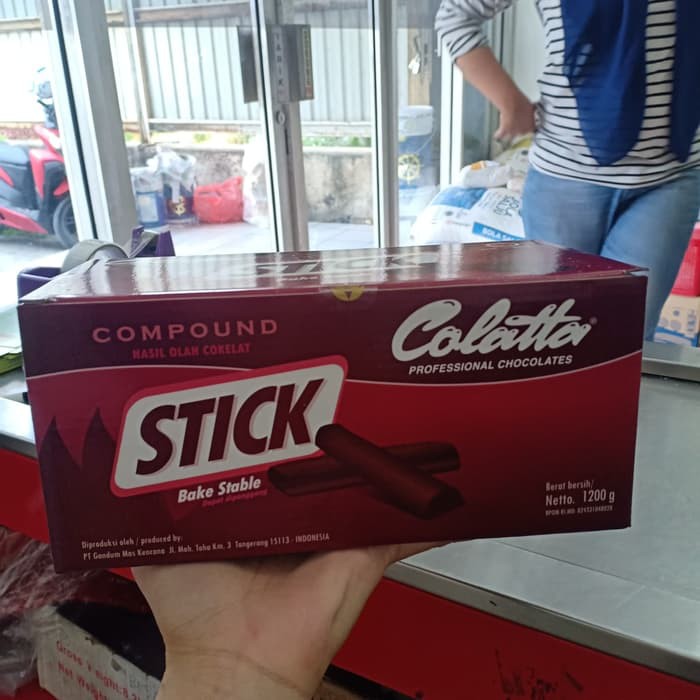 

Stick bake stable Colatta 1.2kg Coklat Batang Batton