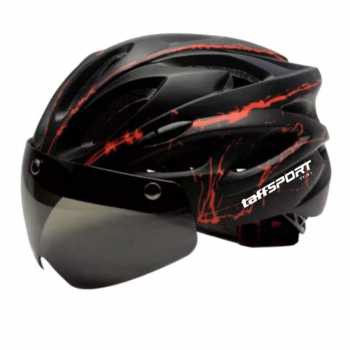 TG-IB313 TAFFSPORT HELM SEPEDA CYCLING BIKE HELMET VISOR REMOVABLE LENS - TT-31