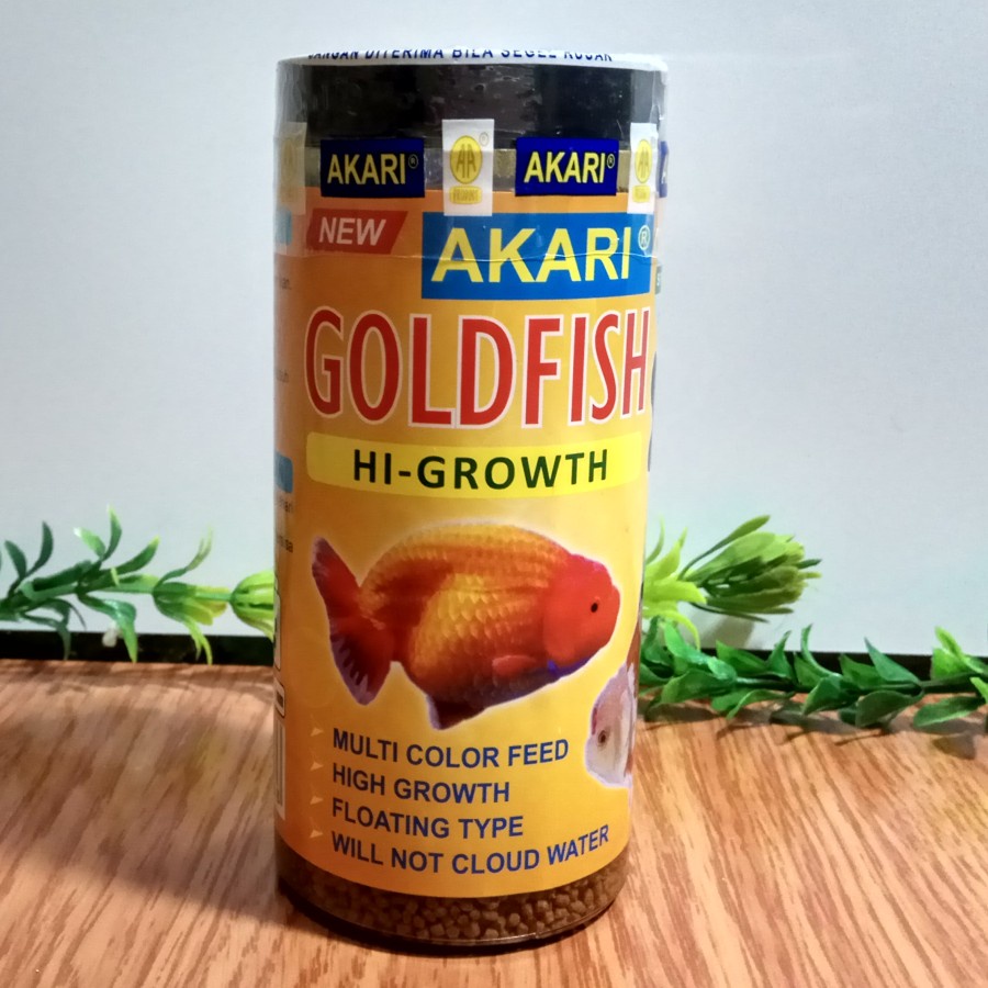 Pelet AKARI GOLDFISH HI GROWTH 100gr Pellet Gold Makanan Ikan Mas Koki