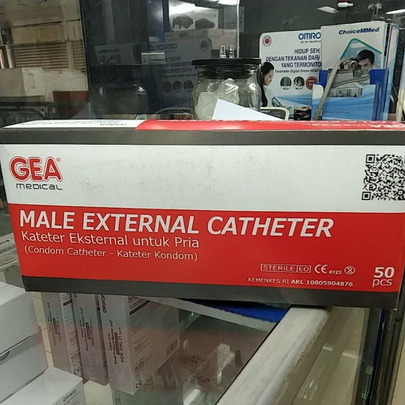 Male External Catheter isi 50 cateter condom kateter pria laki kondom gea S M L