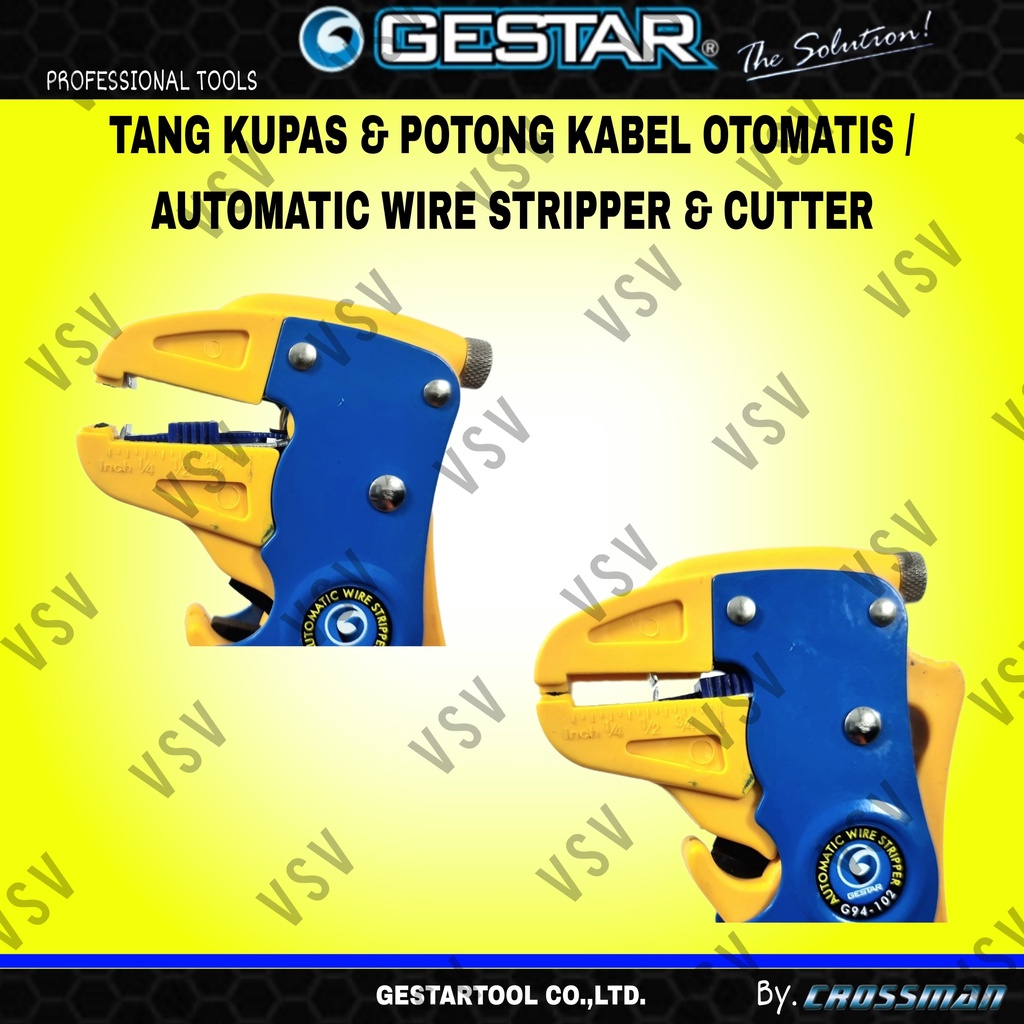 GESTAR Tang Kupas Kabel otomatis Potong Kabel Automatic Wire Stripper Cutting