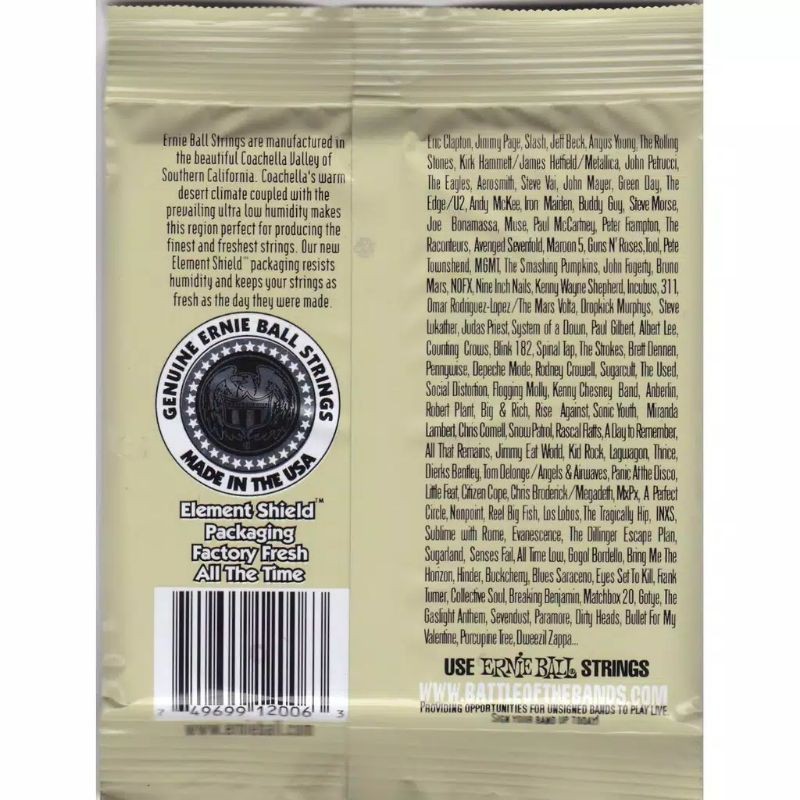 SENAR GITAR AKUSTIK 010 ERNIE BALL EARTHWOOD