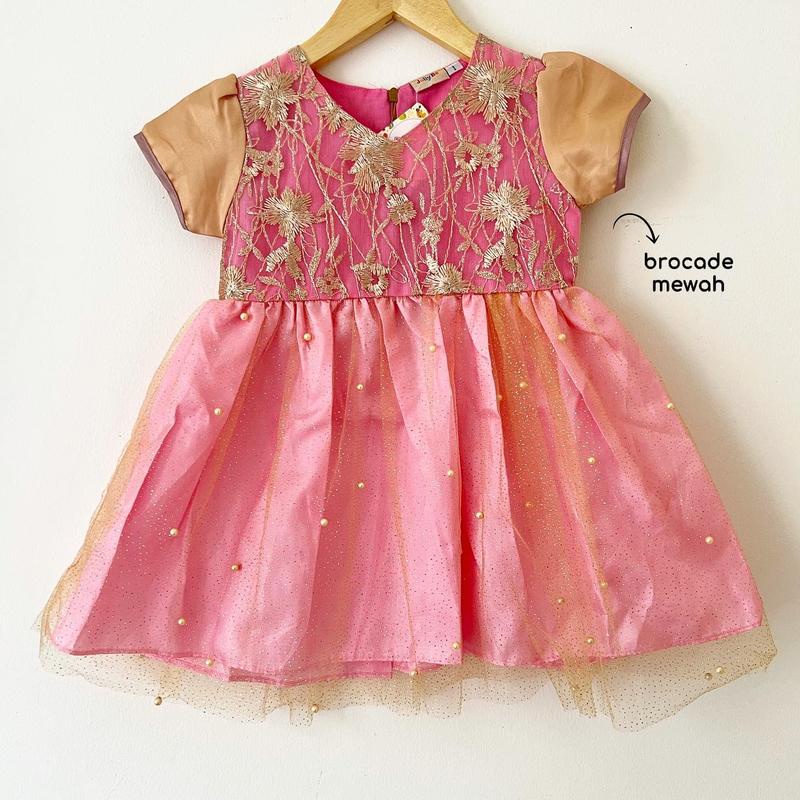 Dress Pesta Kondangan Ulang Tahun Mewah Lucu Bayi Anak Perempuan Cewek Terlaris Kode 4 Babeebabyshop