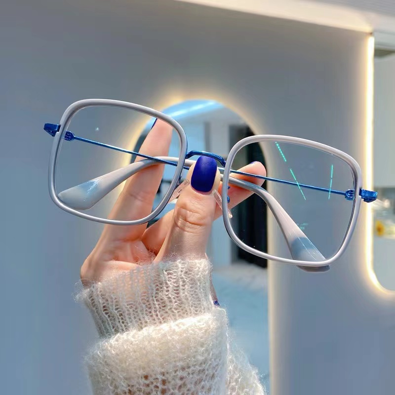 Rowling(ka-163) Frame Kacamata Retro Terbaru kotak Wanita Pria Import anti Radiasi Blue Light Kacamata Fashion