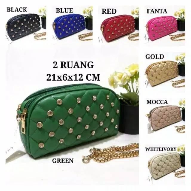 Tas Kerang / Dompet Chanel diamond Mutiara