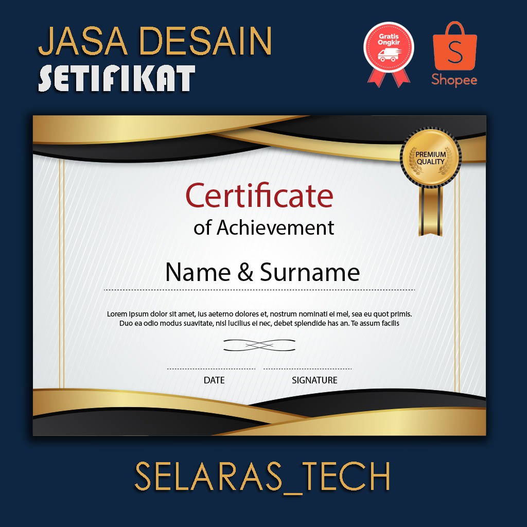 

Jasa Desain / Design Sertifikat / Piagam Lomba, Seminar /Pelatihan Kualitas Premium Harga Murah