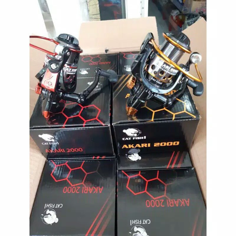 terbaru reel pancing akari 8 ball bearing ( japan quality ) super halus dan kuat, import terbaru