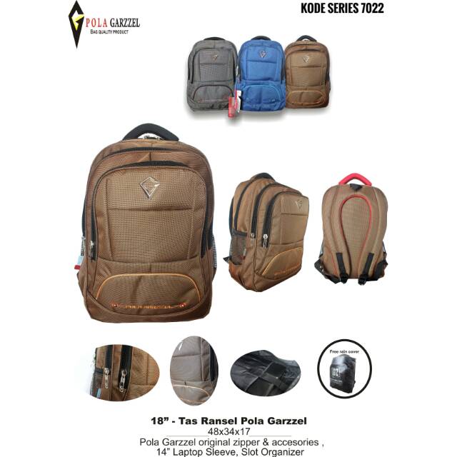 TAS RANSEL TERMURAH POLA GARZZEL 7022
