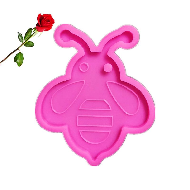 SIY  Honeycomb/Bee Keychain Resin Casting Silicone Mold Woman Keychain Combination Decorative Pendant Mold