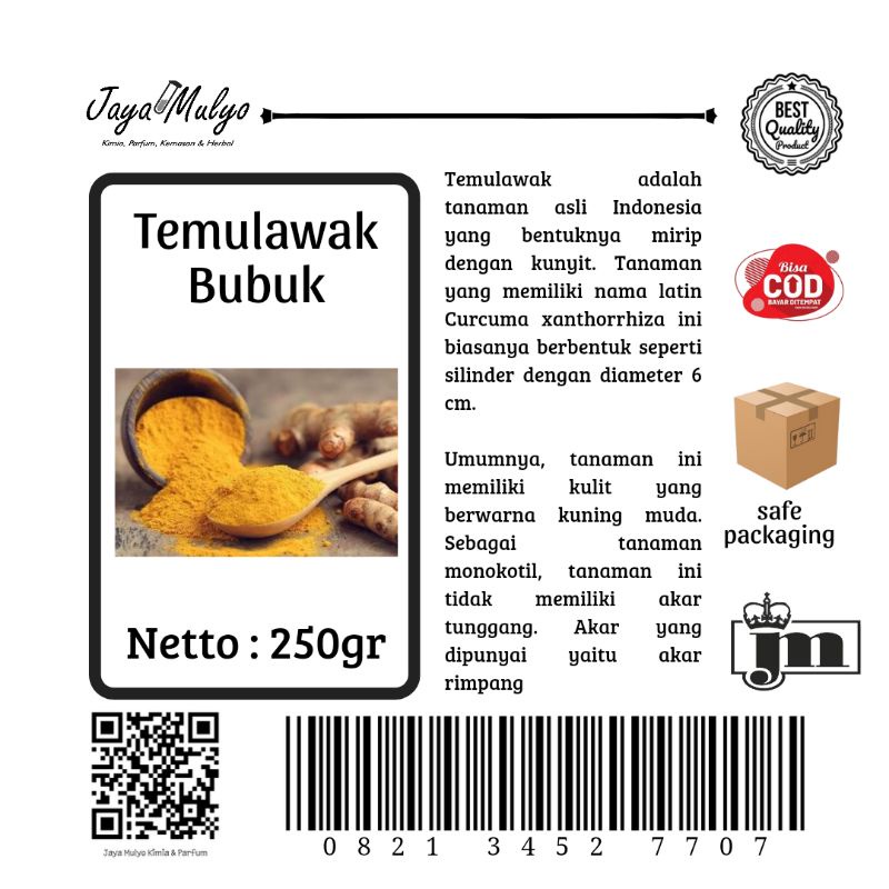 

Temulawak Bubuk (250gr)
