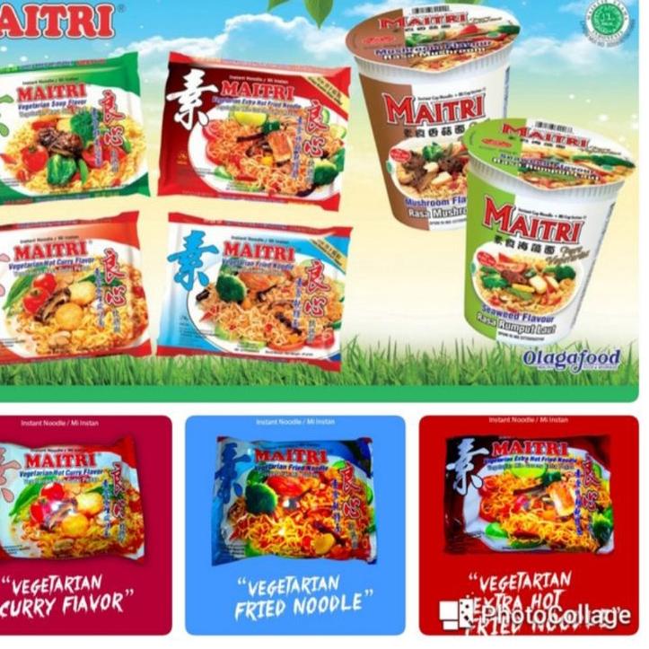 

[KODE QVK7T] MAITRI MIE VEGETARIAN 1 PAK ISI 5 BGKS