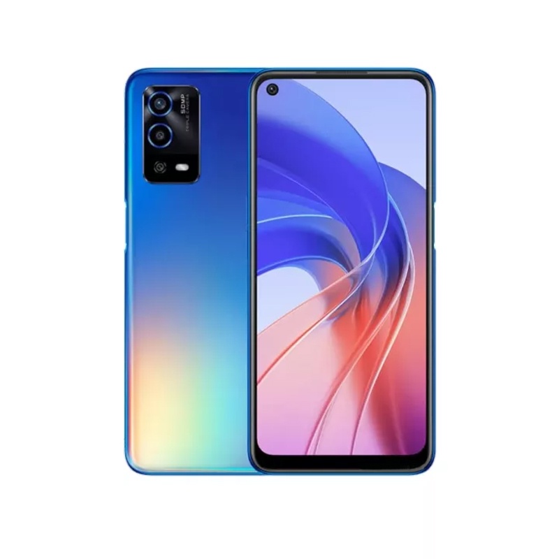 OPPO A55 RAM 4GB ROM 64GB CPU MediaTek Helio G35 Baterai 5000mAh Pengisian Cepat 18W Layar Punch Hole 6.51 inch Kamera AI 50MP Kamera Selfie 16MP Garansi Resmi Mendukung cicilan Hp OPPO A54 4/64-A55 Biru 4/64